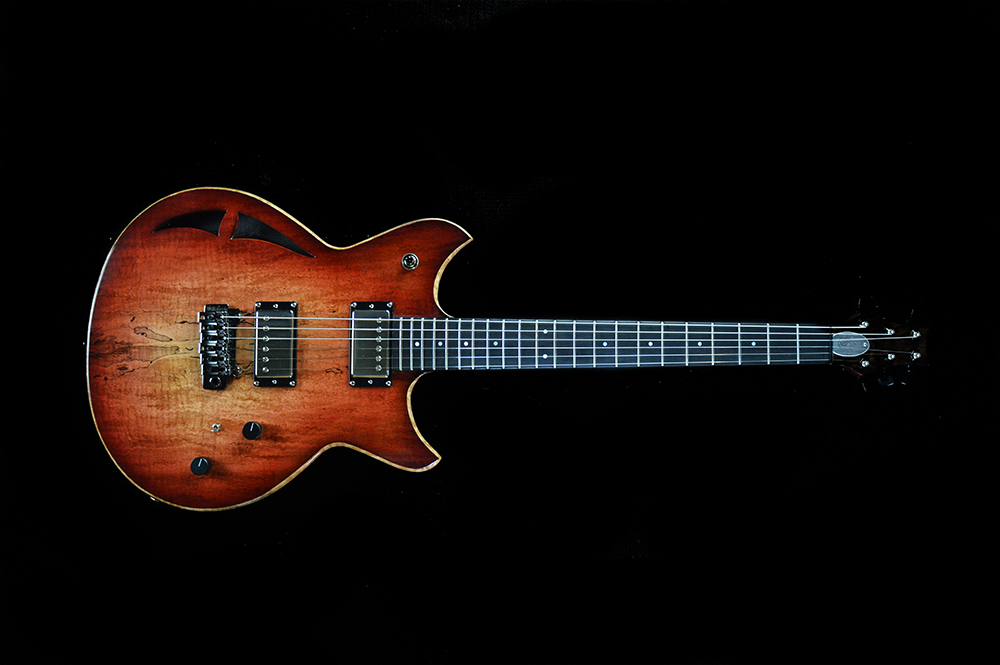 Shank-Instruments-liuteria-milano-chitarra-custom-acero-spalted-mogano-Ground-Custom Chitarra semiacustica liuteria Milano
